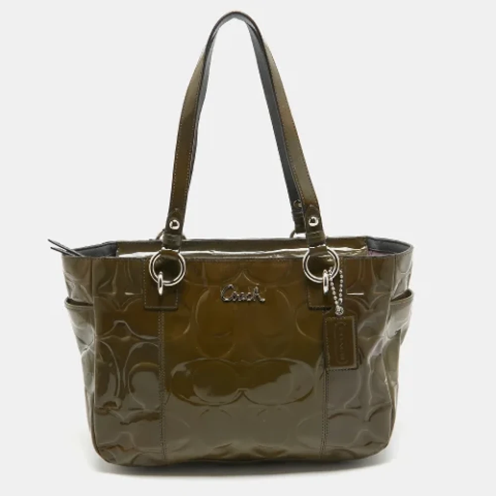 Coach Pre-owned Leather totes Green Dames