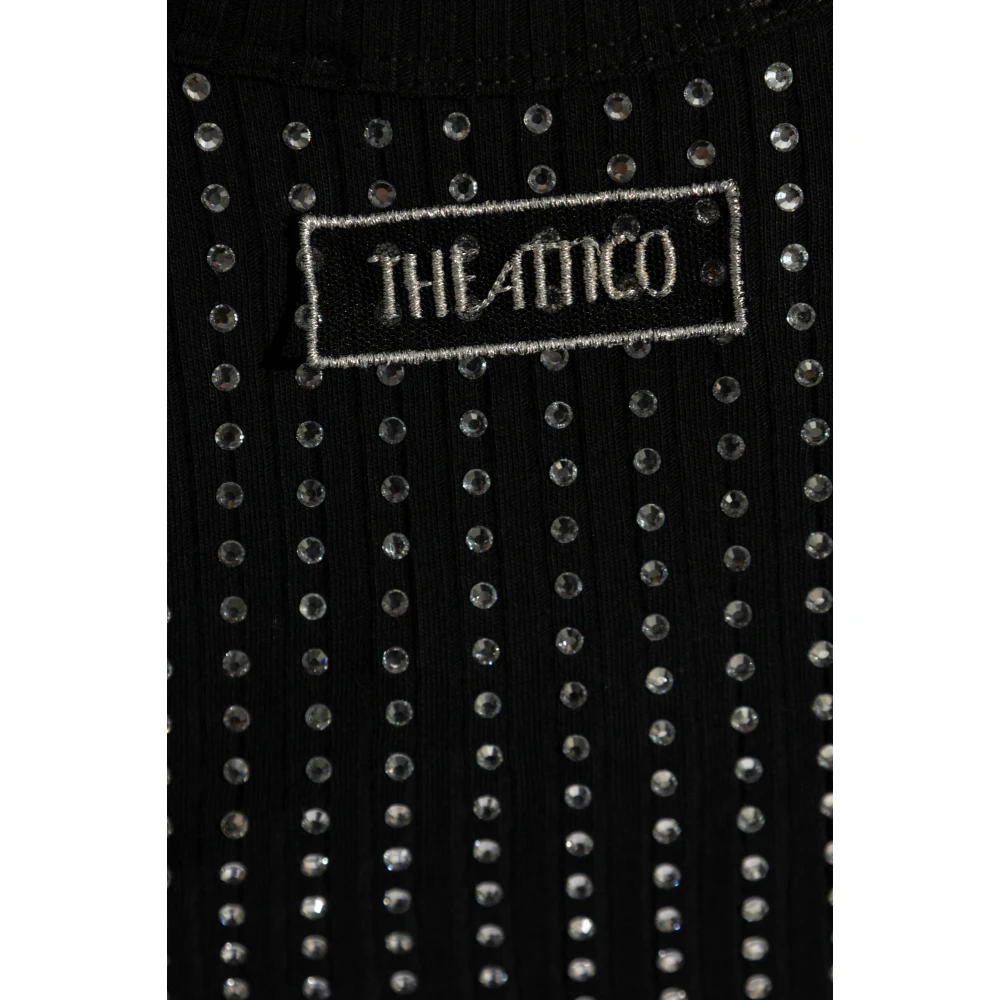 The Attico Jurk met decoratieve afwerking Black Dames