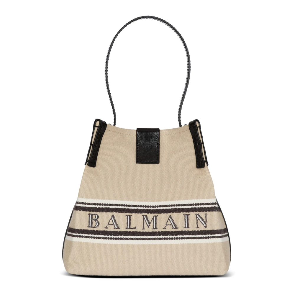 Balmain Beige Release Bucket Bag - Female - Shoulder Bags - One Size - Bags
