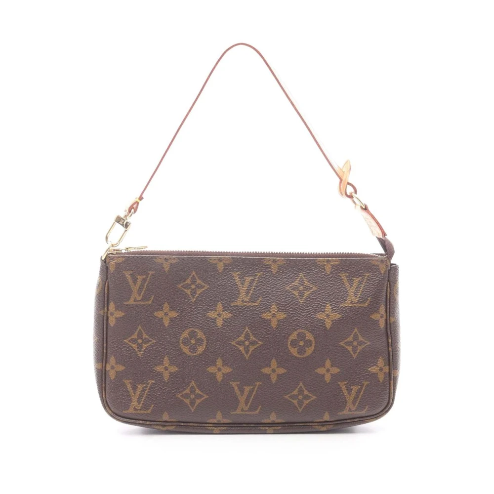 Louis Vuitton Vintage Women's Brown Vintage Shoulder Bags, One Size, Pre-Owned Vintage Monogram Pochette Bag