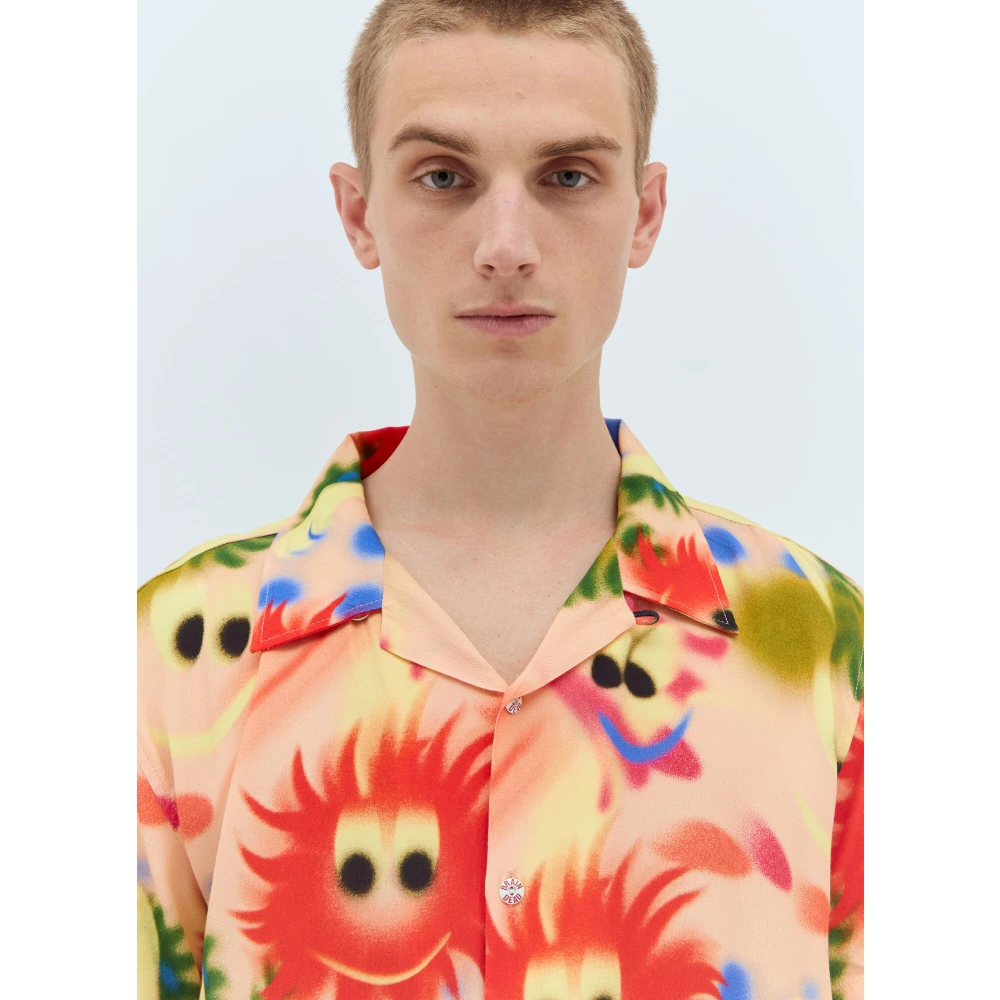 Brain Dead Grafische Print Korte Mouwen Shirt Multicolor Heren