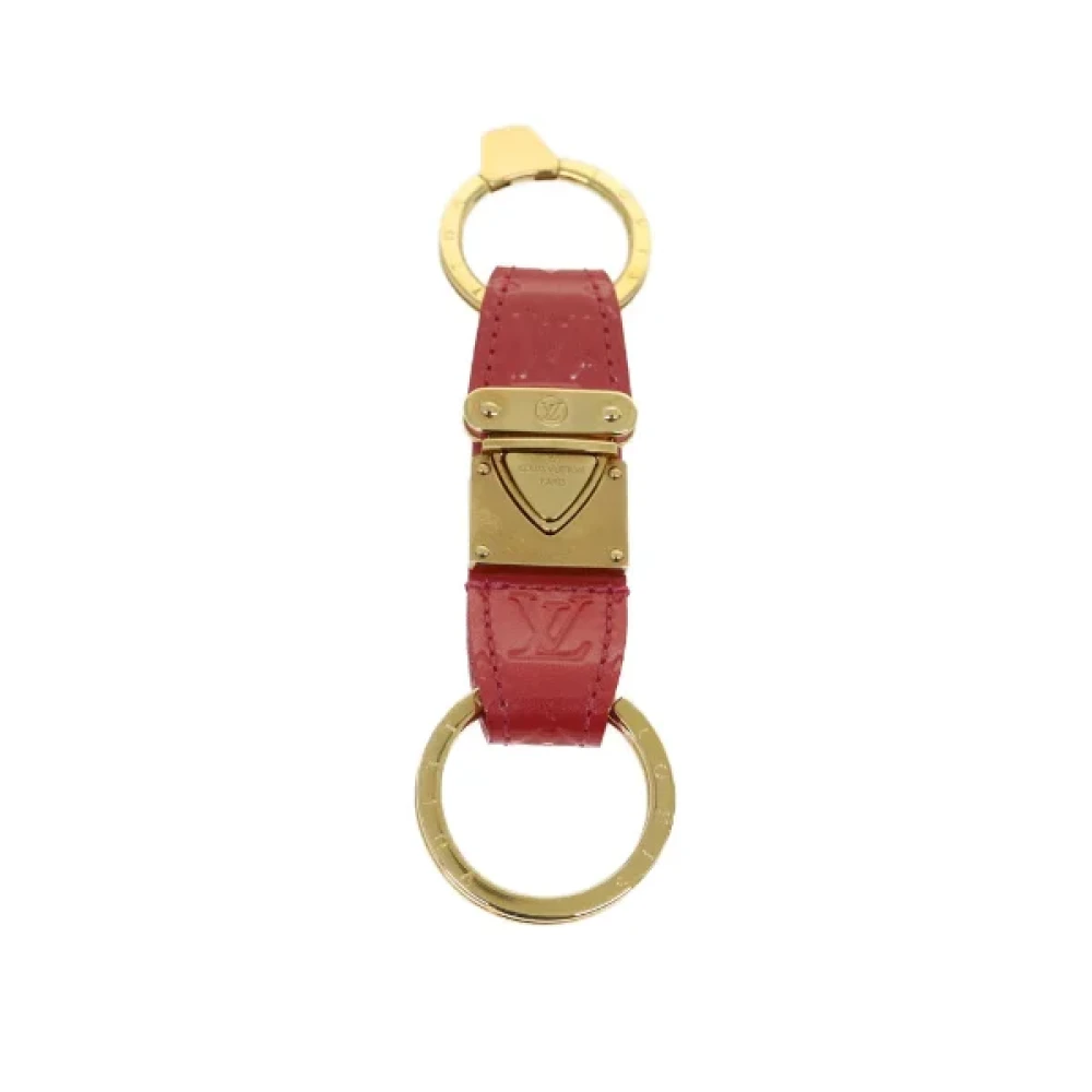 Pre-owned Rødt skinn Louis Vuitton nøkkelring