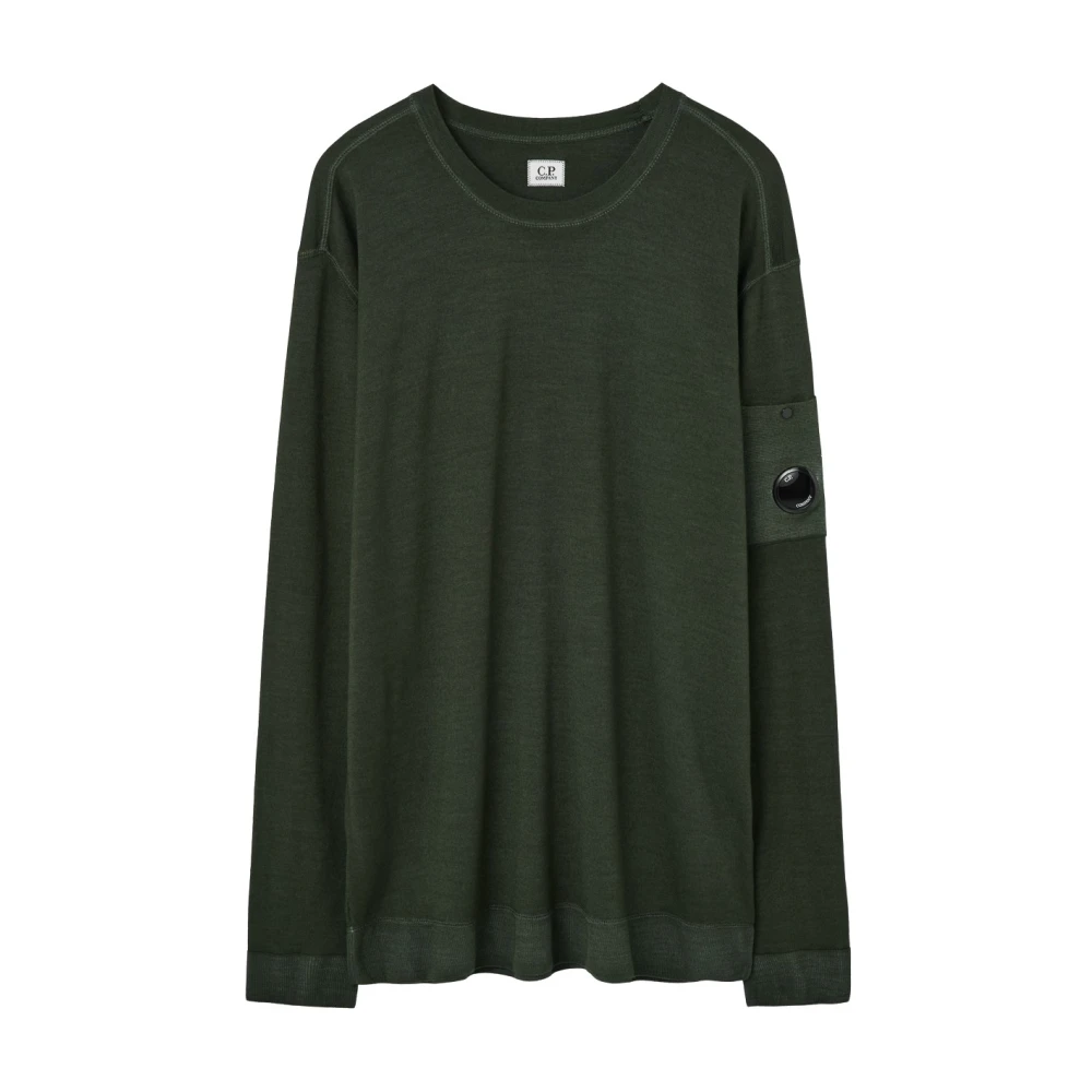 C.P. Company Groene Trui met Mouwlogo Green Heren