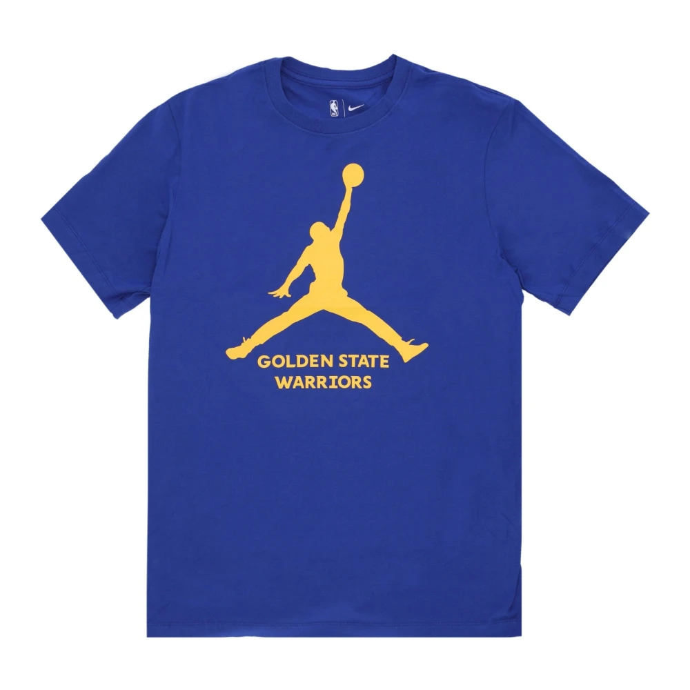 Jordan Golden State Warriors Tee Shirt Blue Heren
