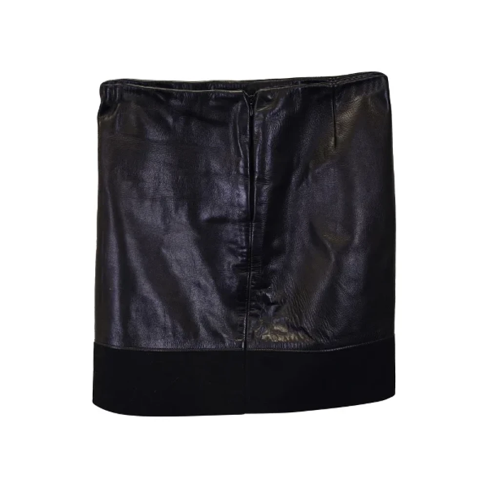 Jil Sander Pre-owned Leather bottoms Black Dames