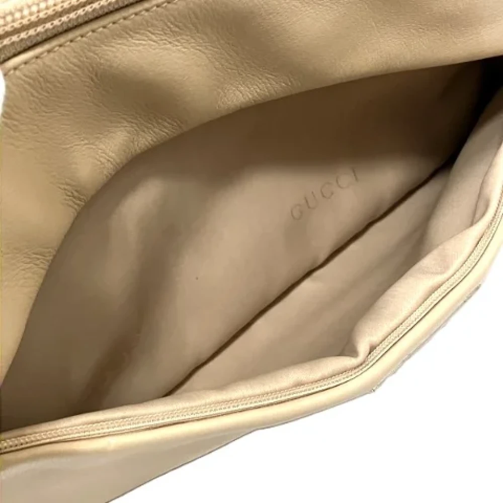 Gucci Vintage Pre-owned Leather handbags Beige Dames