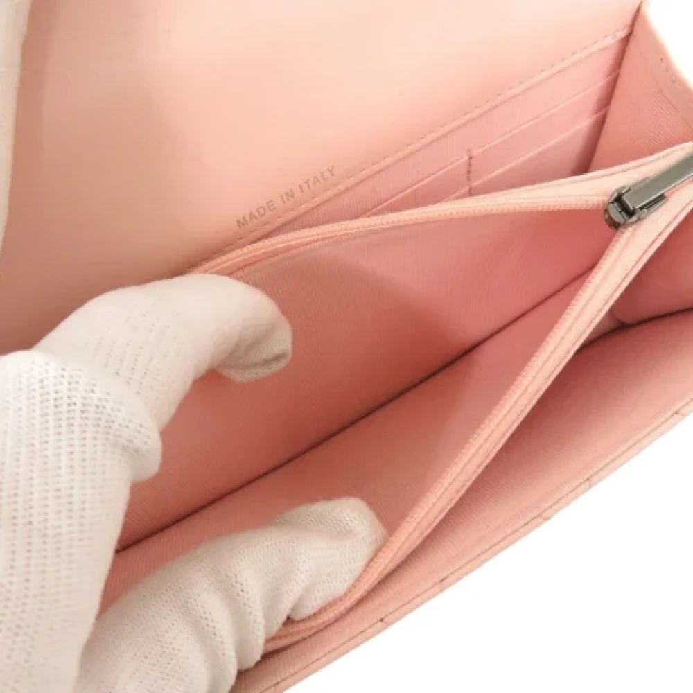 Chanel Vintage Pre-owned Leather handbags Pink Dames