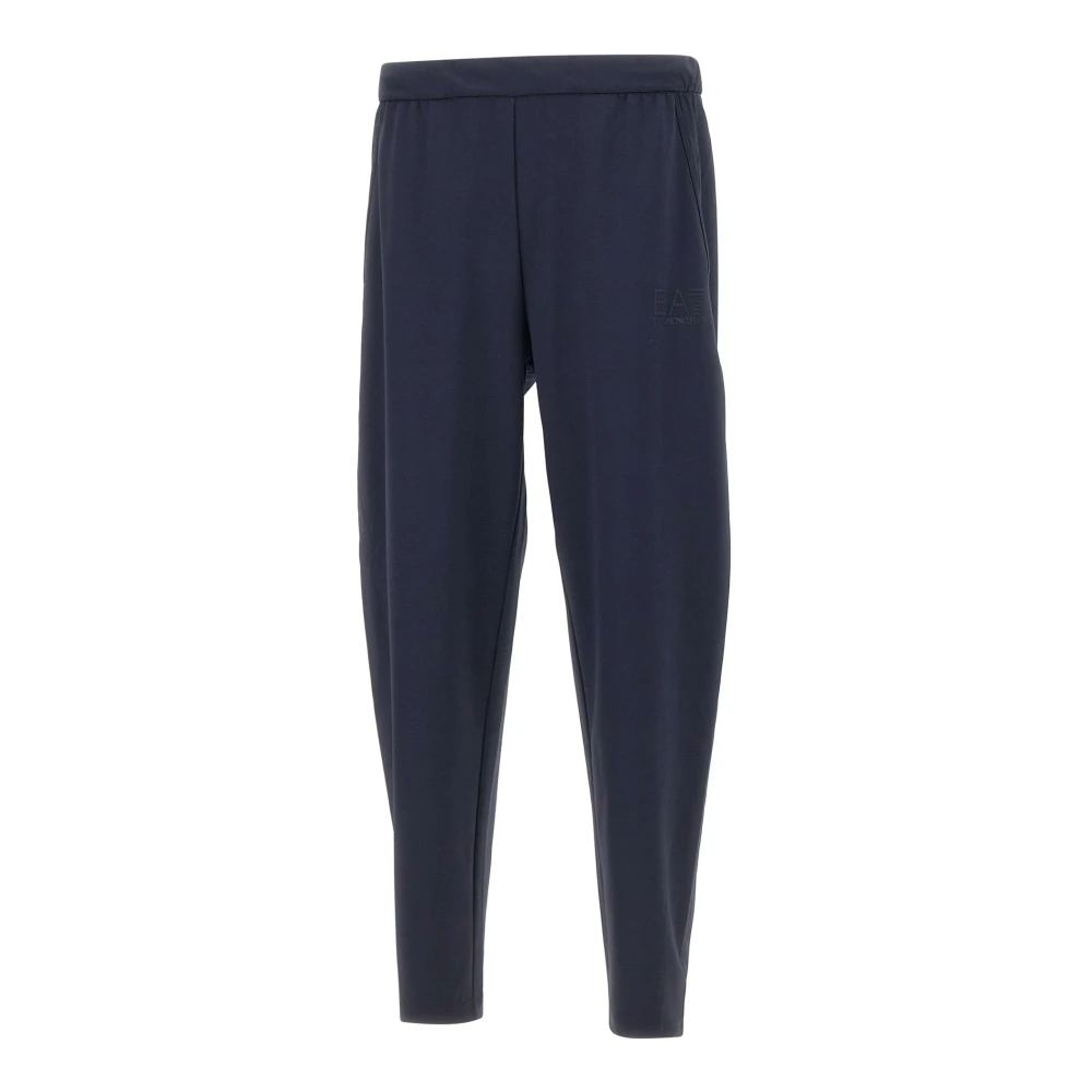 Emporio Armani Ea7 Mannelijk Blauw Broeken Heren, L, Train Lux Pants