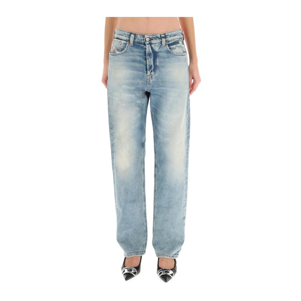 Diesel Femme Bleu Jeans, Taille: W28 Jeans Taille Haute Jambe Large