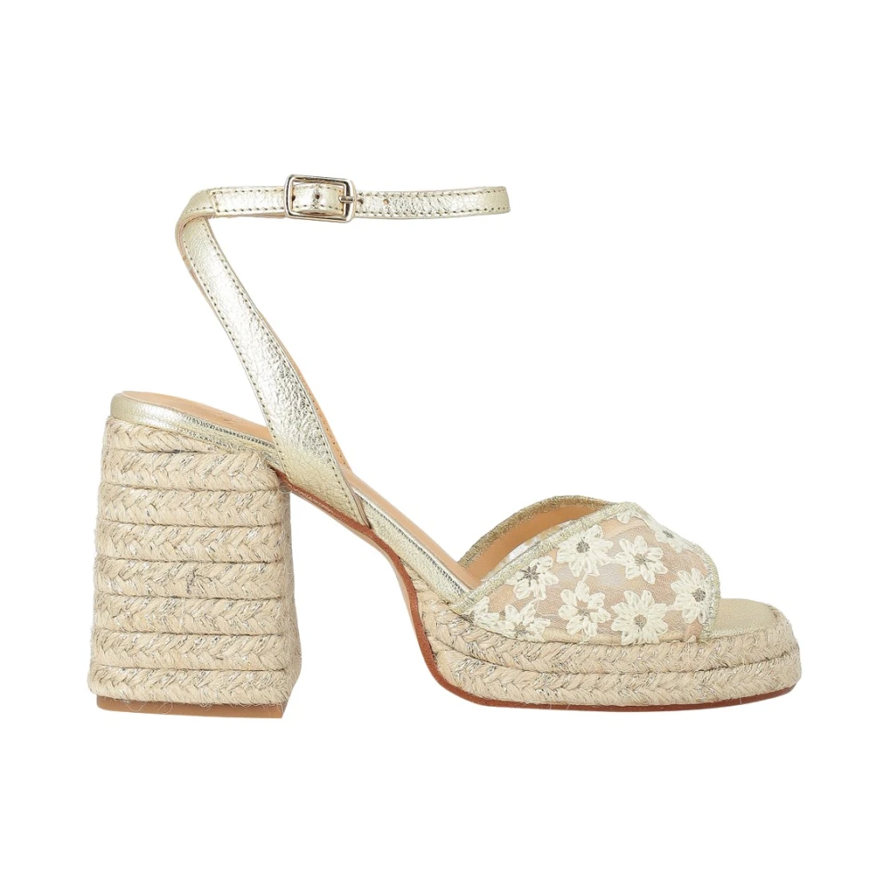 Castañer Vals Sandal - Female - High Heel Sandals - Yellow - 4 Uk - Shoes
