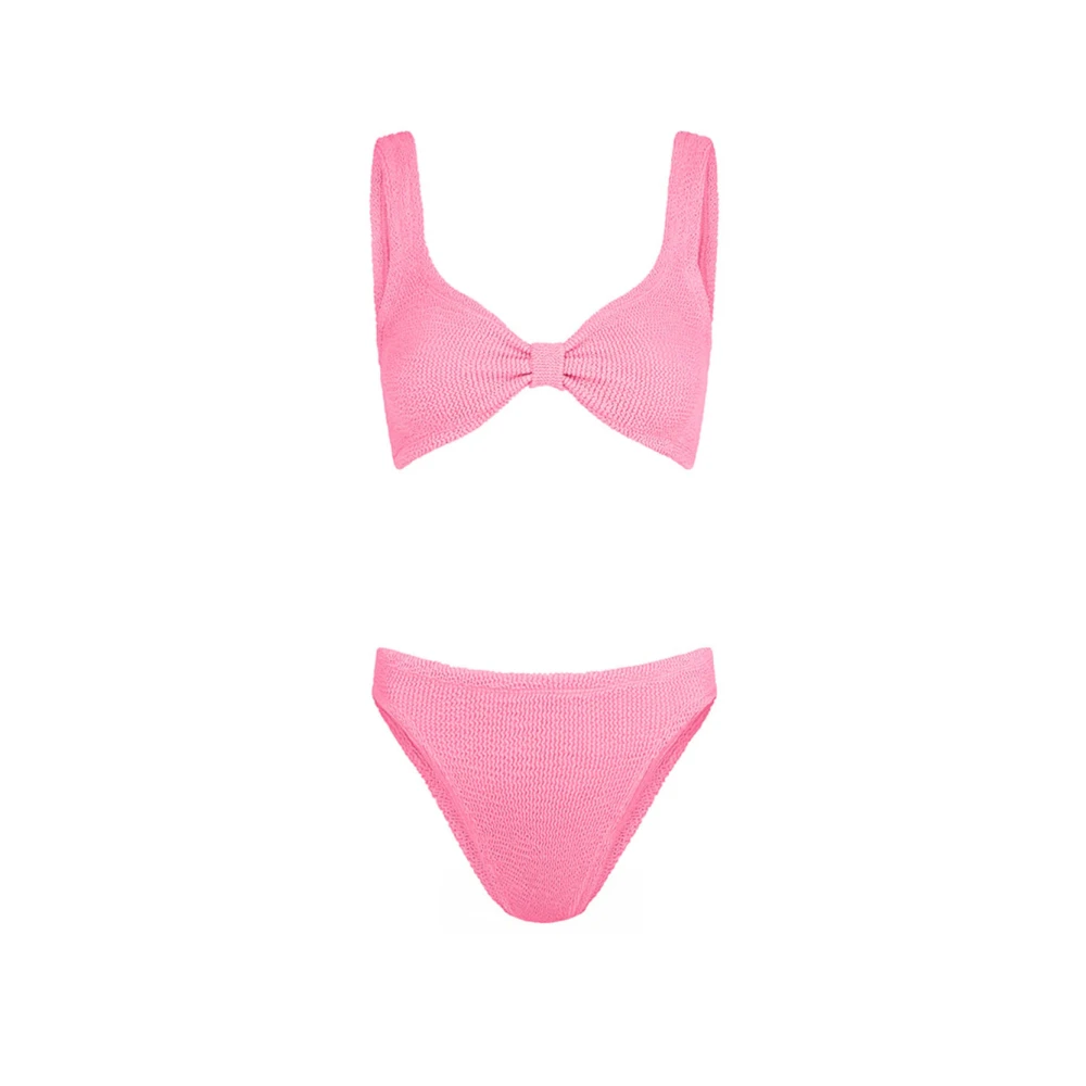 Hunza G Retro Bonnie Bikini in Fuchsia Pink Dames