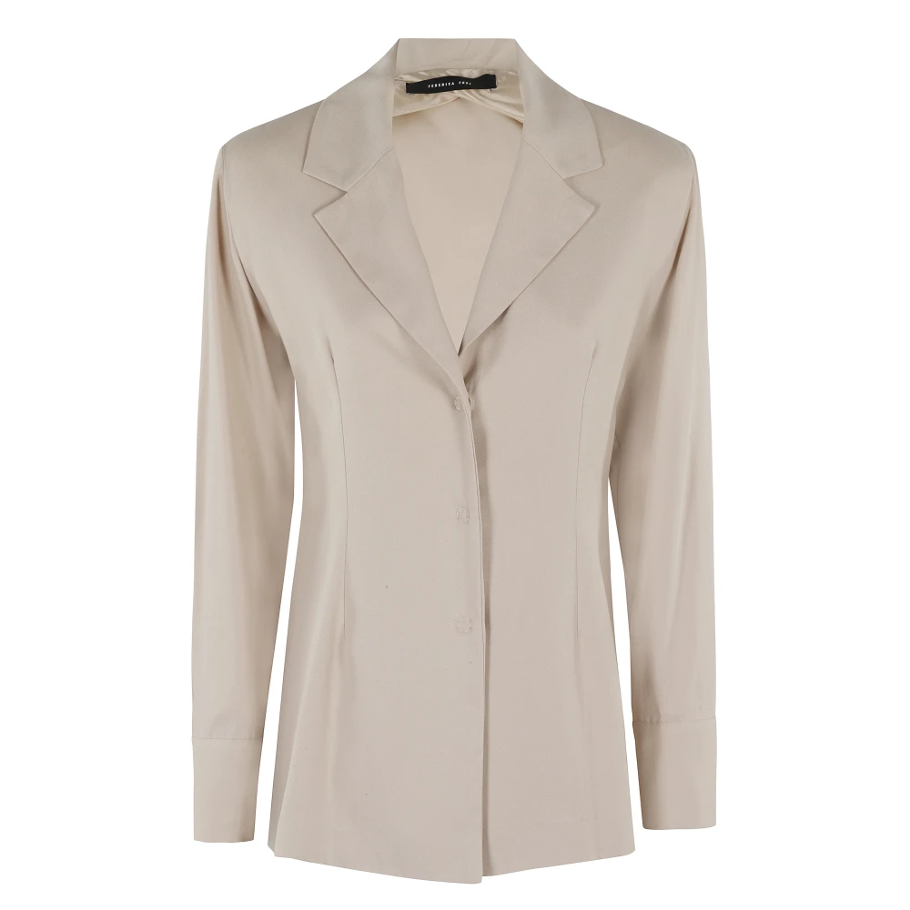 Federica Tosi Viscose Shirt Beige Dames