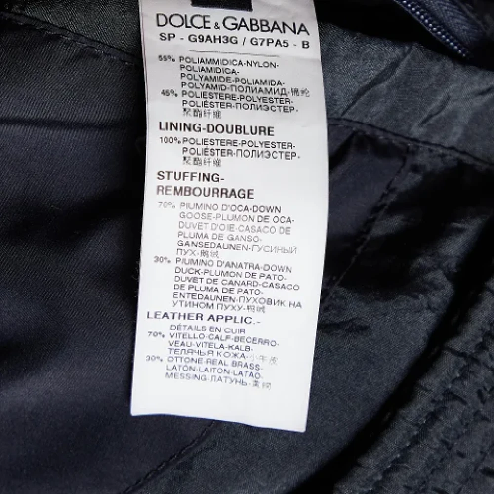 Dolce & Gabbana Pre-owned Nylon outerwear Gray Heren