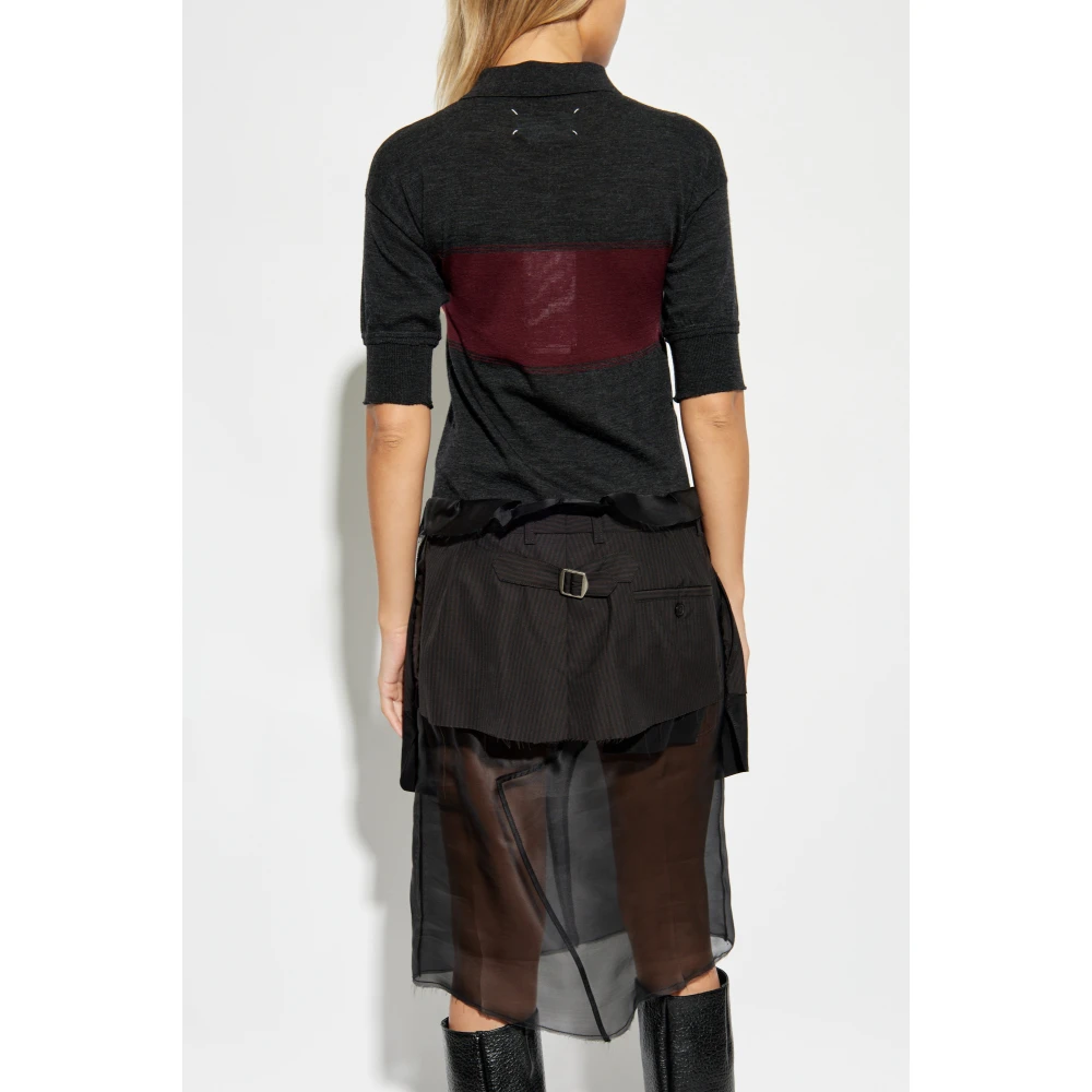 Maison Margiela Jurk met kraag Gray Dames
