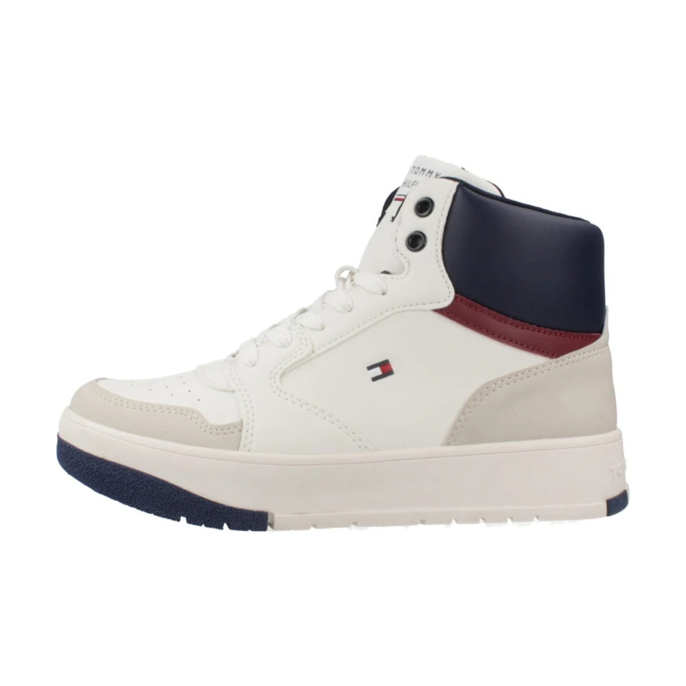 Tommy Hilfiger Mid Cut Lace-Up Sneaker Heren Schoenen Wit