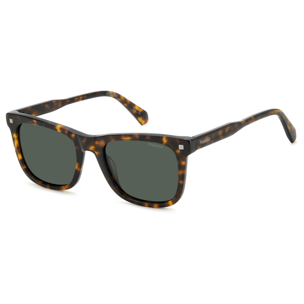 Polaroid Unisex Brown Havana Green Polarized Sunglasses - Sunglasses - 53 Mm - Accessories