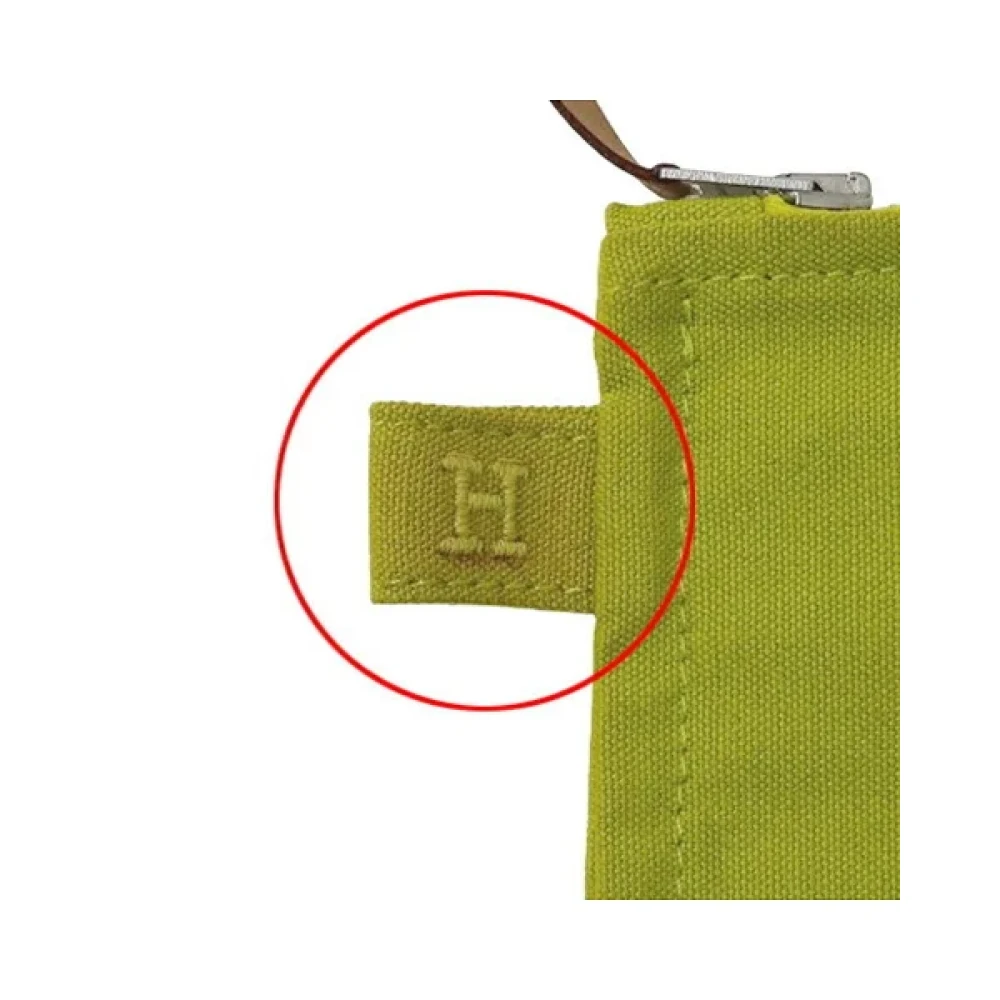 Hermès Vintage Pre-owned Cotton hermes-bags Green Unisex
