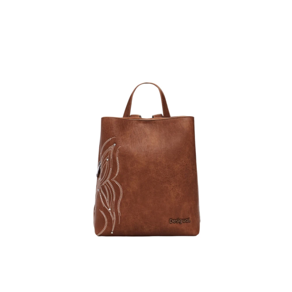 Desigual Damski Brązowy Torebki, Kobieta, One Size, Plecak Od