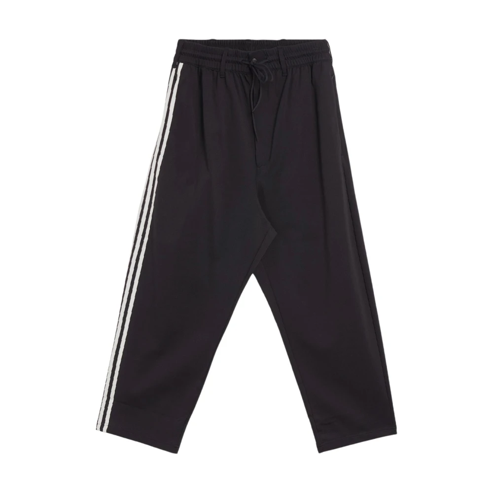 Y-3 Gestreepte synthetische trackbroek Black Dames