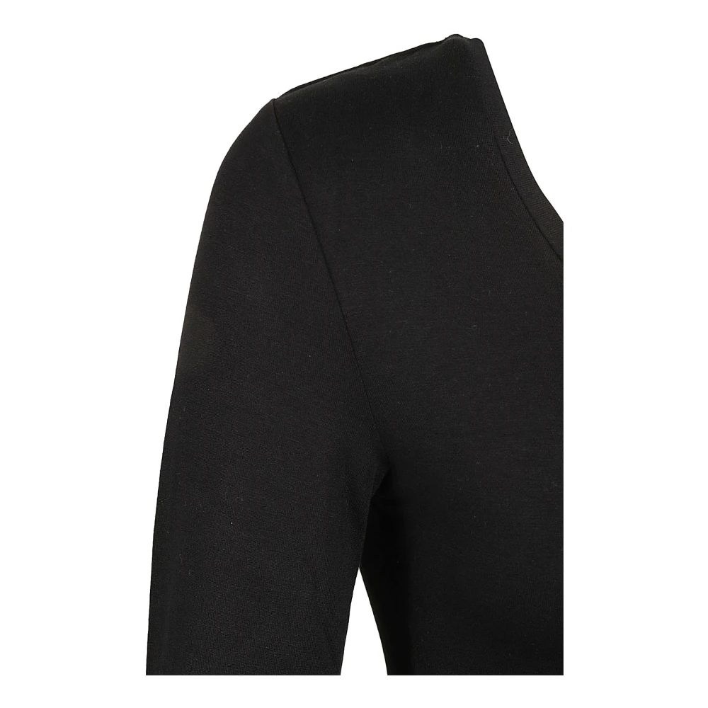 majestic filatures Zwarte T-shirts en Polos Viscose-Elastaan Mix Black Dames