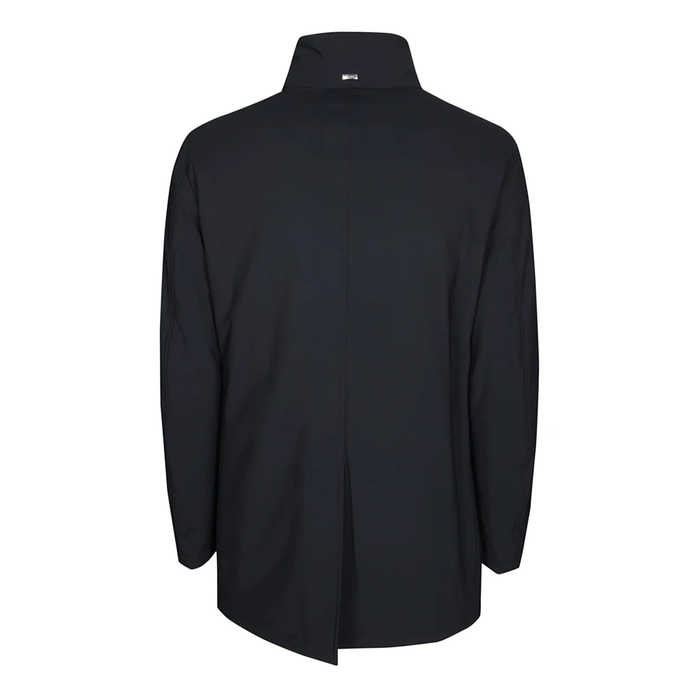 Herno Stijlvolle Peacoat met Harnas Blue Heren