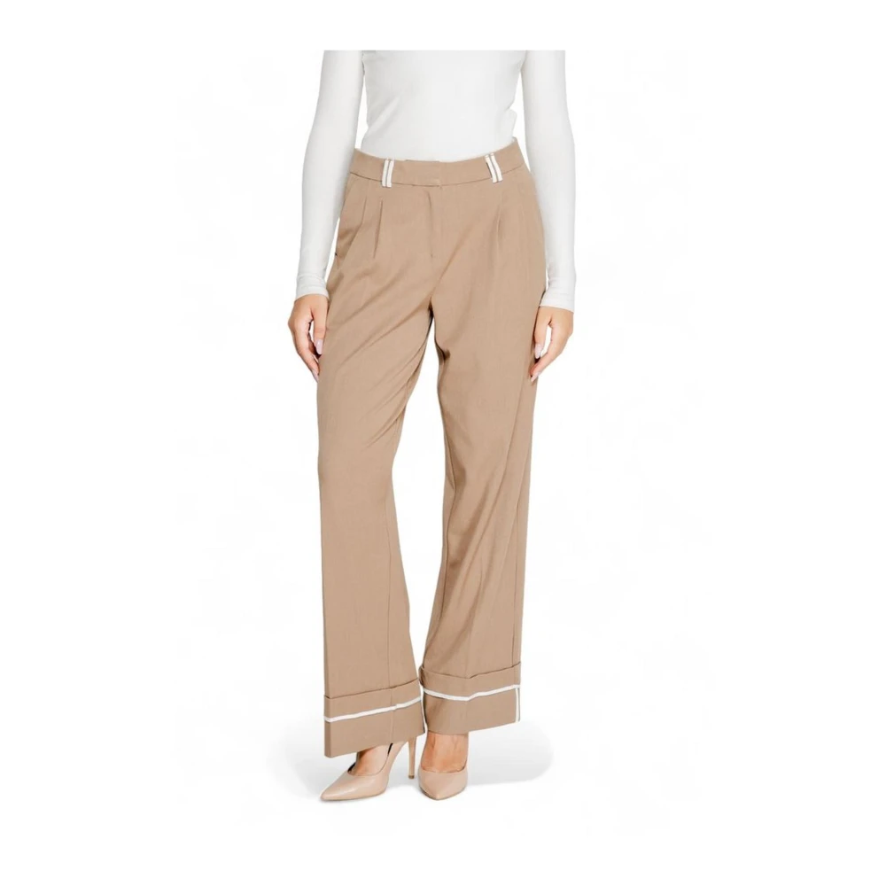Only Gemengde Damesbroek Herfst Winter Collectie Brown Dames