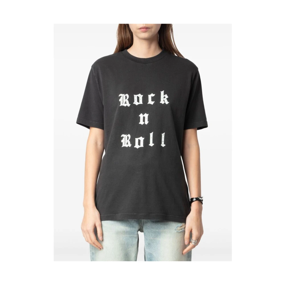 Zadig & Voltaire Stijlvol T-shirt Jwts02770 Carbo Gray Dames