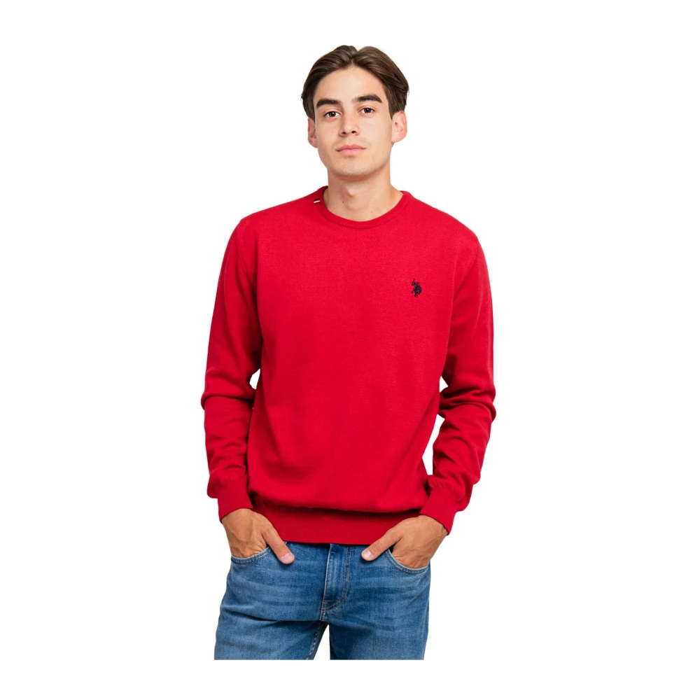U.s. Polo Assn. Mannelijk Rood Heren Trui Ronde Hals