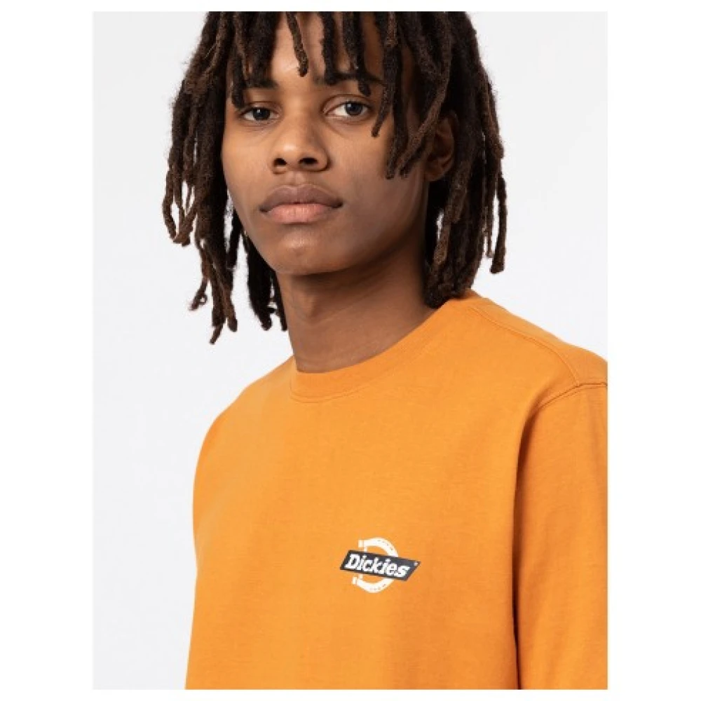 Dickies Ruston Korte Mouw Katoenen T-shirt Orange Heren