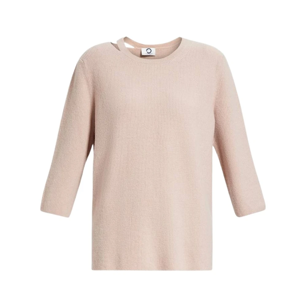 Marina Rinaldi Elegante Roze Gebreide Trui met Uitgesneden Detail Pink Dames