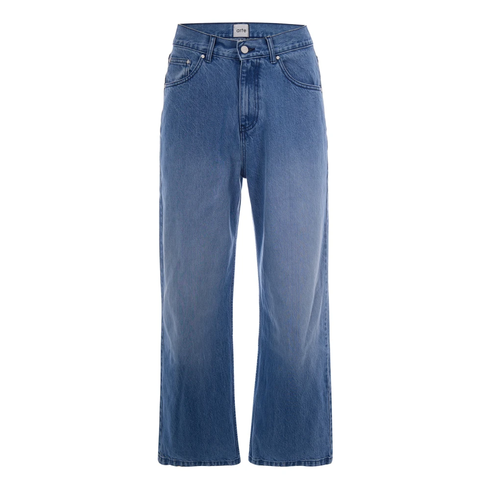 Arte Antwerp Mannelijk Blauw Jeans Heren, W30, Katoen, Logo-Detail Pocket Jeans