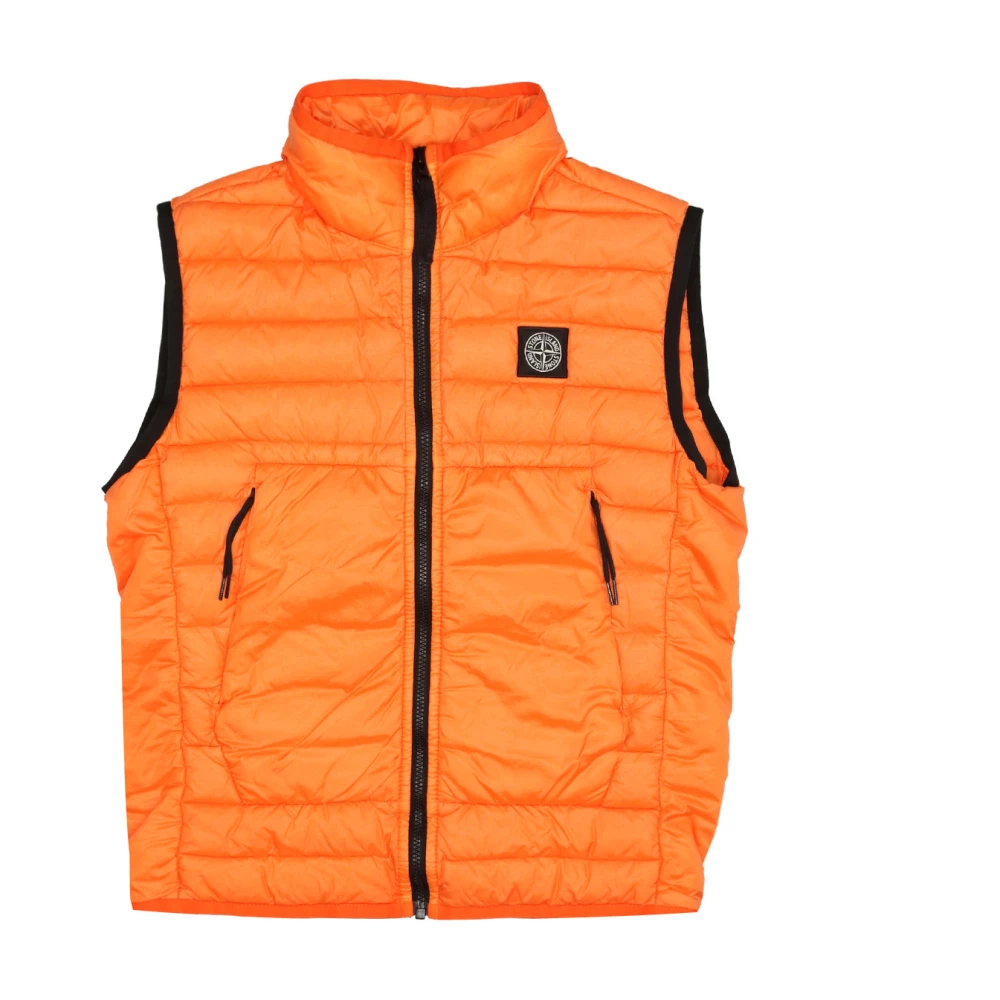 Stone Island Livlig Orange Ärmelös Tröja Orange, Pojke