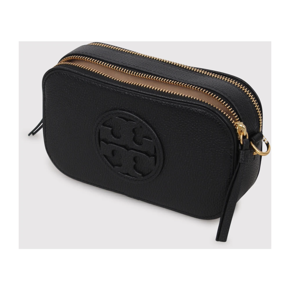 TORY BURCH Mini Miller Schoudertas met Logo Black Dames