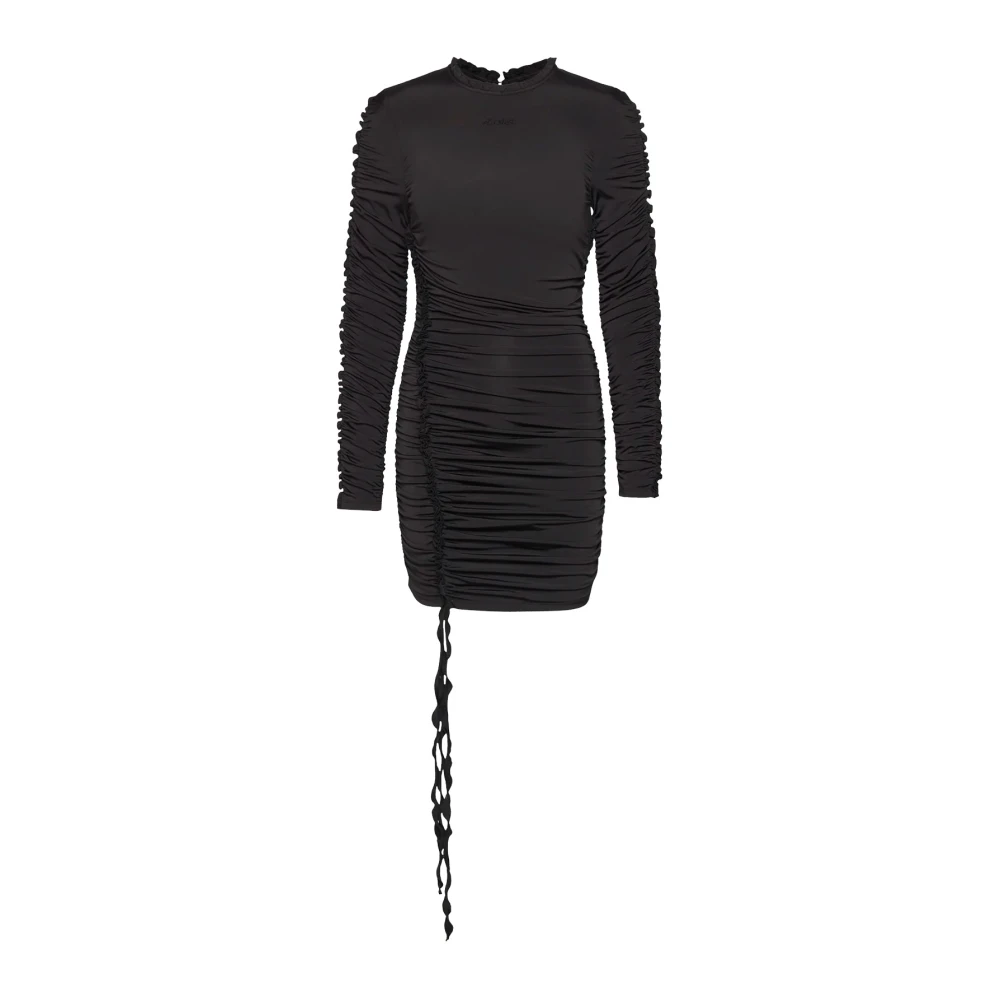 Rotate Birger Christensen Mini Jurk met Ruches Black Dames