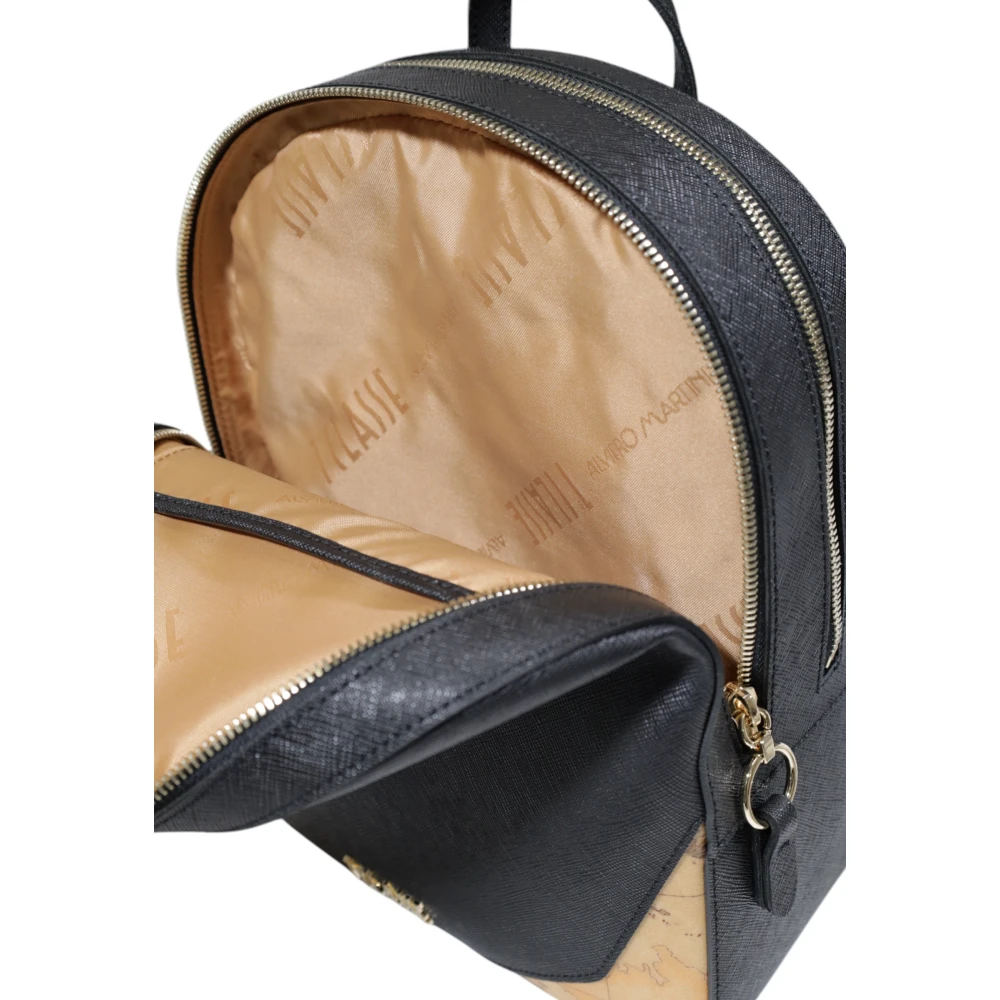 Alviero Martini 1a Classe Stijlvolle Damesrugzak PVC Collectie Black Dames