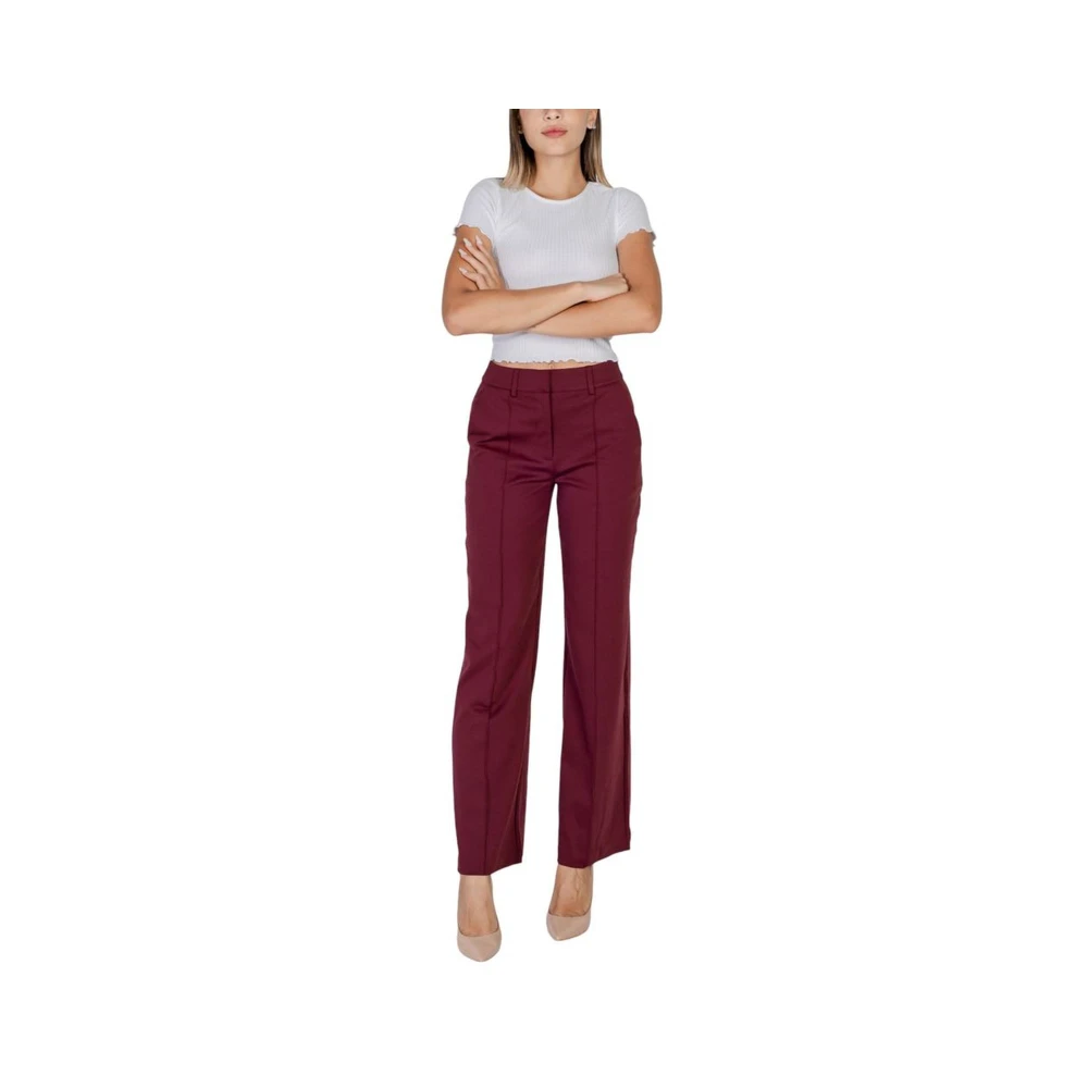 Ichi Herfst Winter Blend Broek Red Dames