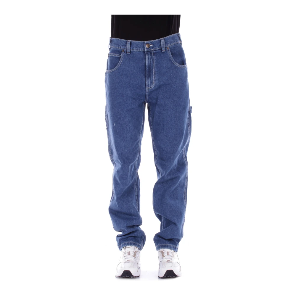 Dickies Blauwe Jeans met Logo Achterzak Blue Heren