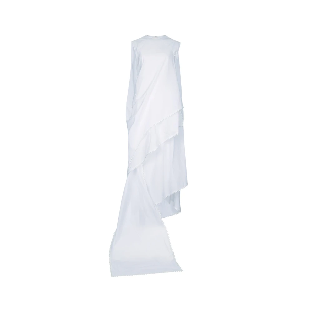 Jacquemus White Maxi Dresses, Female, 2XS, La Robe Traversin