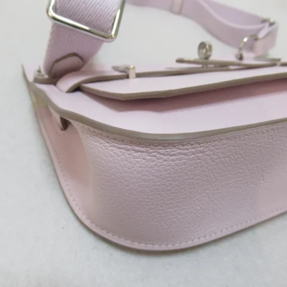 Hermès Vintage Pre-owned Leather shoulder-bags Purple Dames