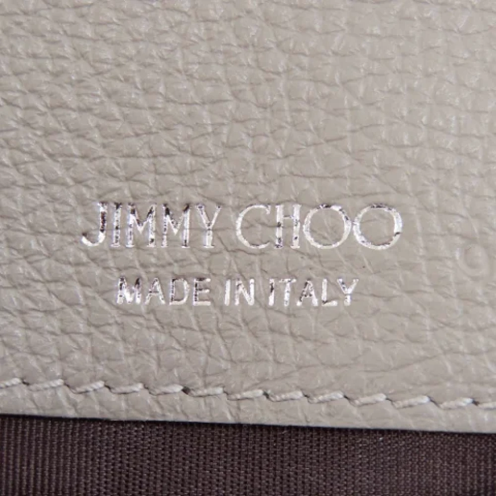 Jimmy Choo Pre-owned Leather wallets Gray Dames