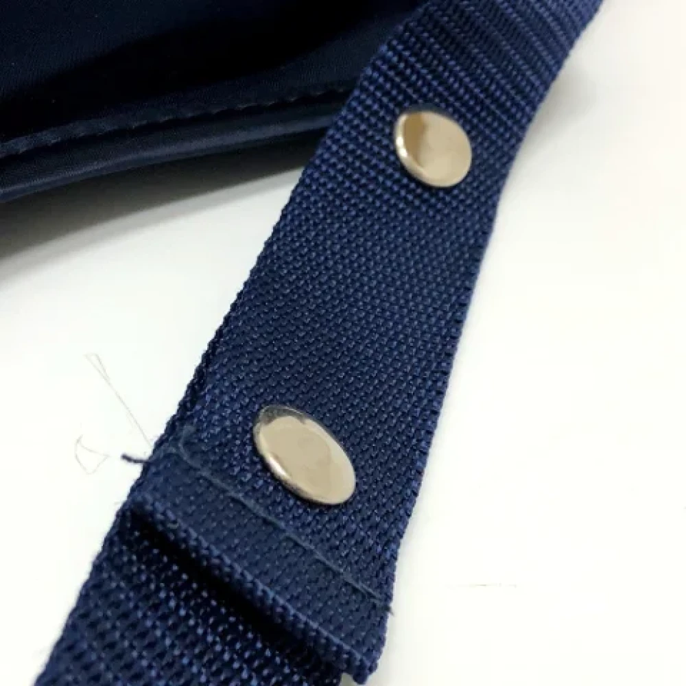 Hermès Vintage Pre-owned Canvas backpacks Blue Dames