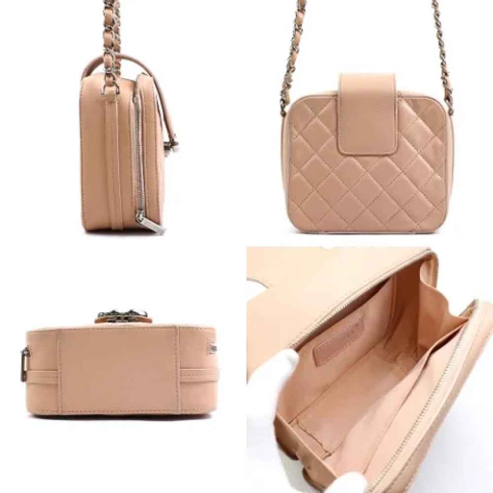 Chanel Vintage Pre-owned Leather chanel-bags Pink Dames