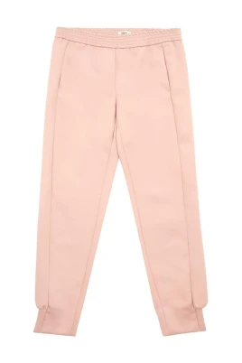 Moderna rosa polyesterbyxor