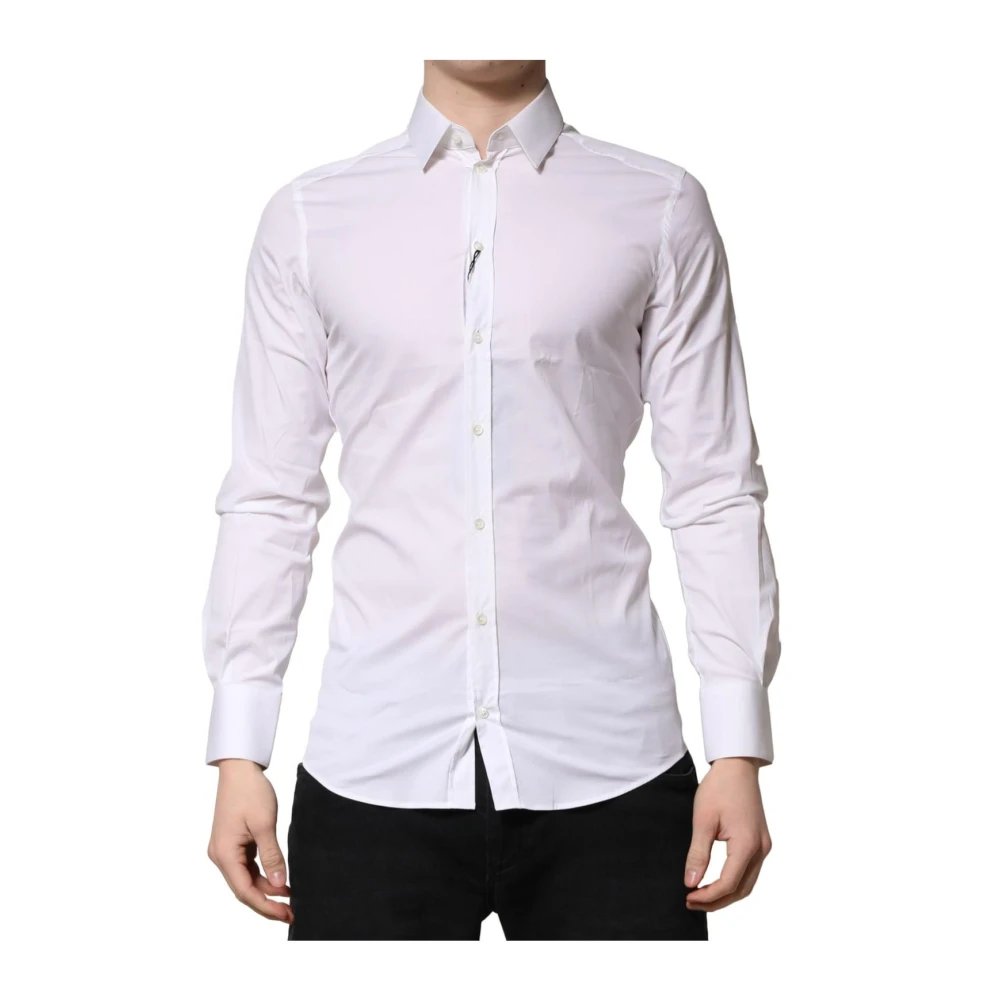 Dolce & Gabbana Men's White Cotton Formal Dress Shirt - Formal Shirts - Xs - Shirts