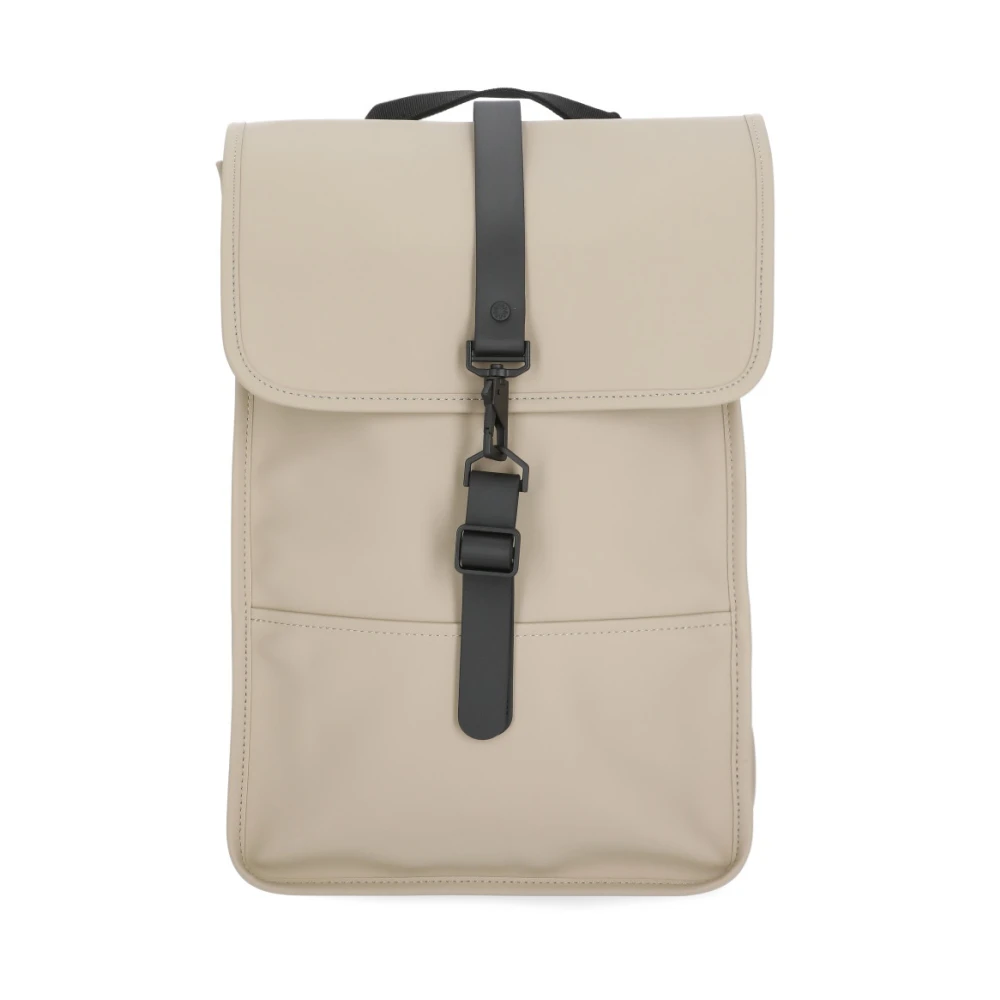 Rains Backpack Mini Waterproof Rucksack in Beige, One Size, 11L Capacity - Image 2