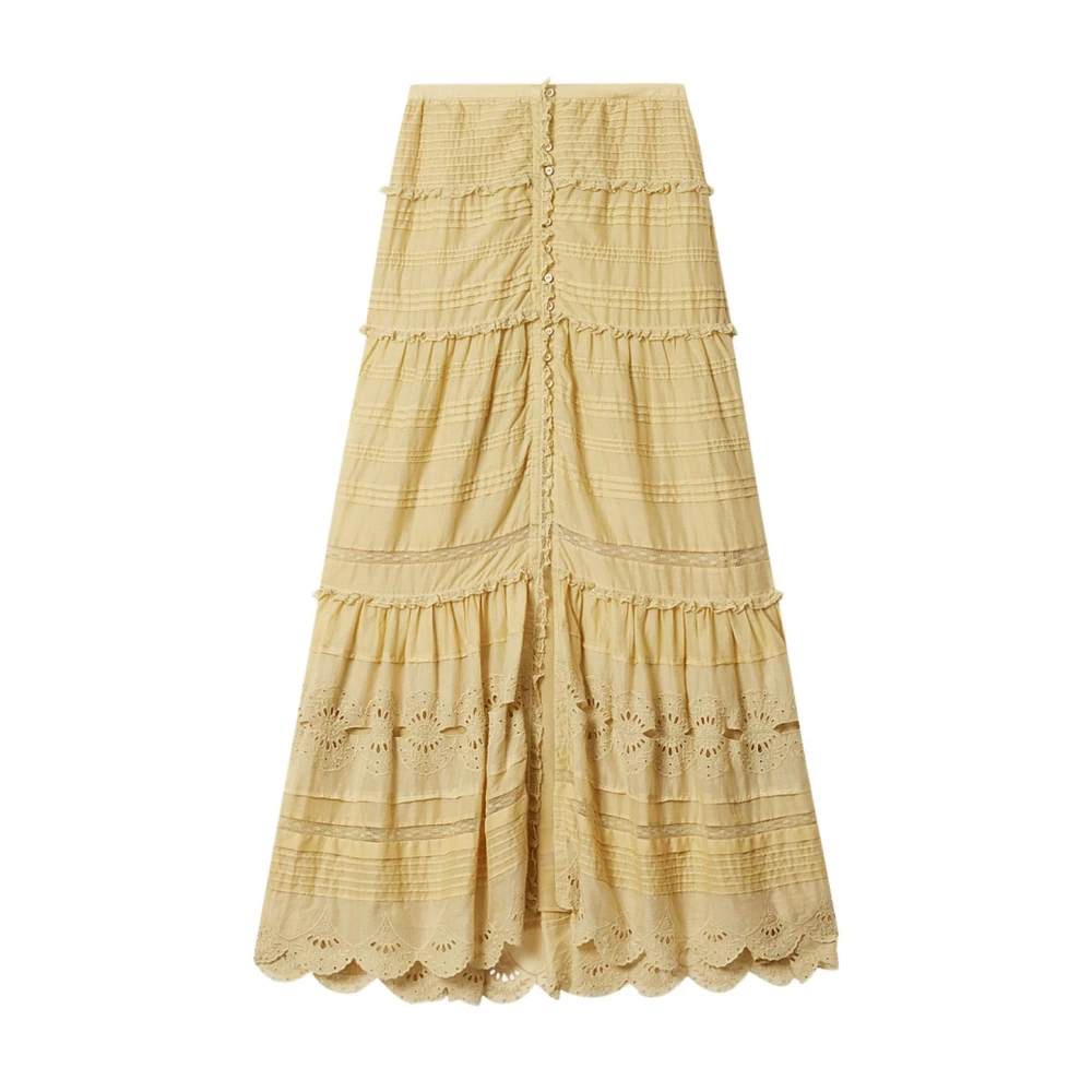 Marant Étoile Women's Yellow Maxi Skirts, S, Paoline Skirt