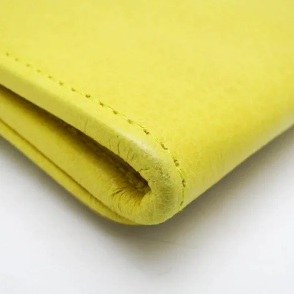 Balenciaga Vintage Pre-owned Leather wallets Yellow Dames