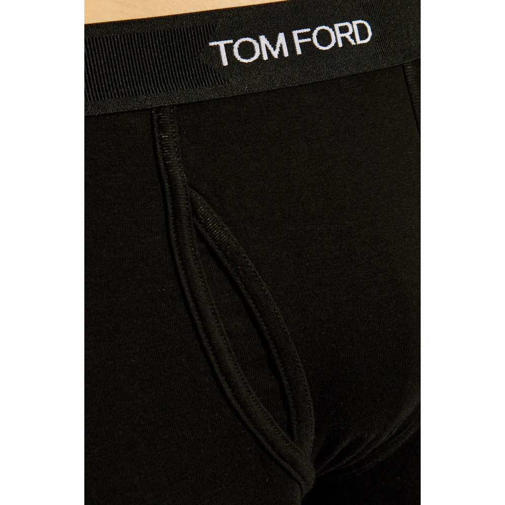 Tom Ford Katoenen Lange Johns Black Heren