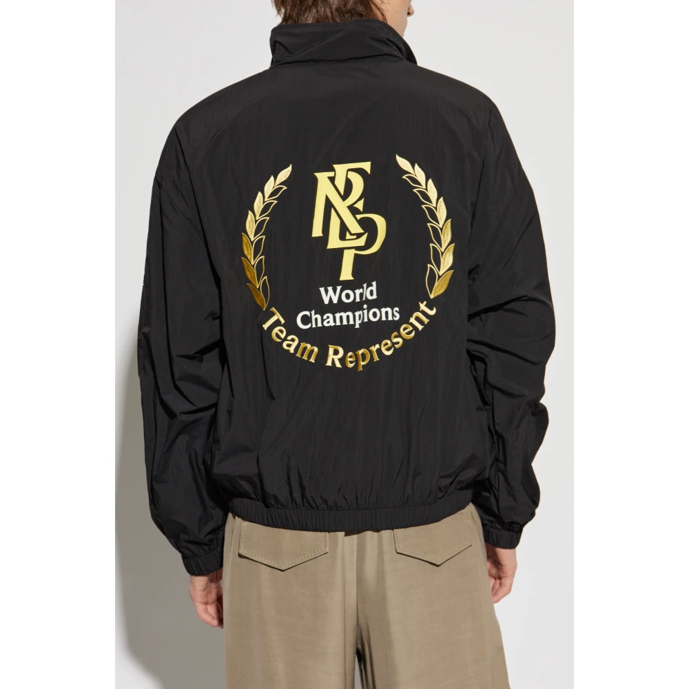 Represent Jacket met Logo Black Heren