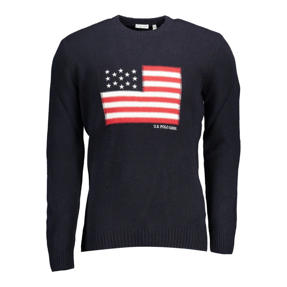 U.s. Polo Assn. Blauwe Trui met Lange Mouwen Geborduurd Blue Heren